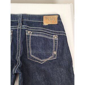 1921 Women's Low Rise Slim Bootcut Dark Wash Jeans 29/34 Y2K Vtg Rocker Denim